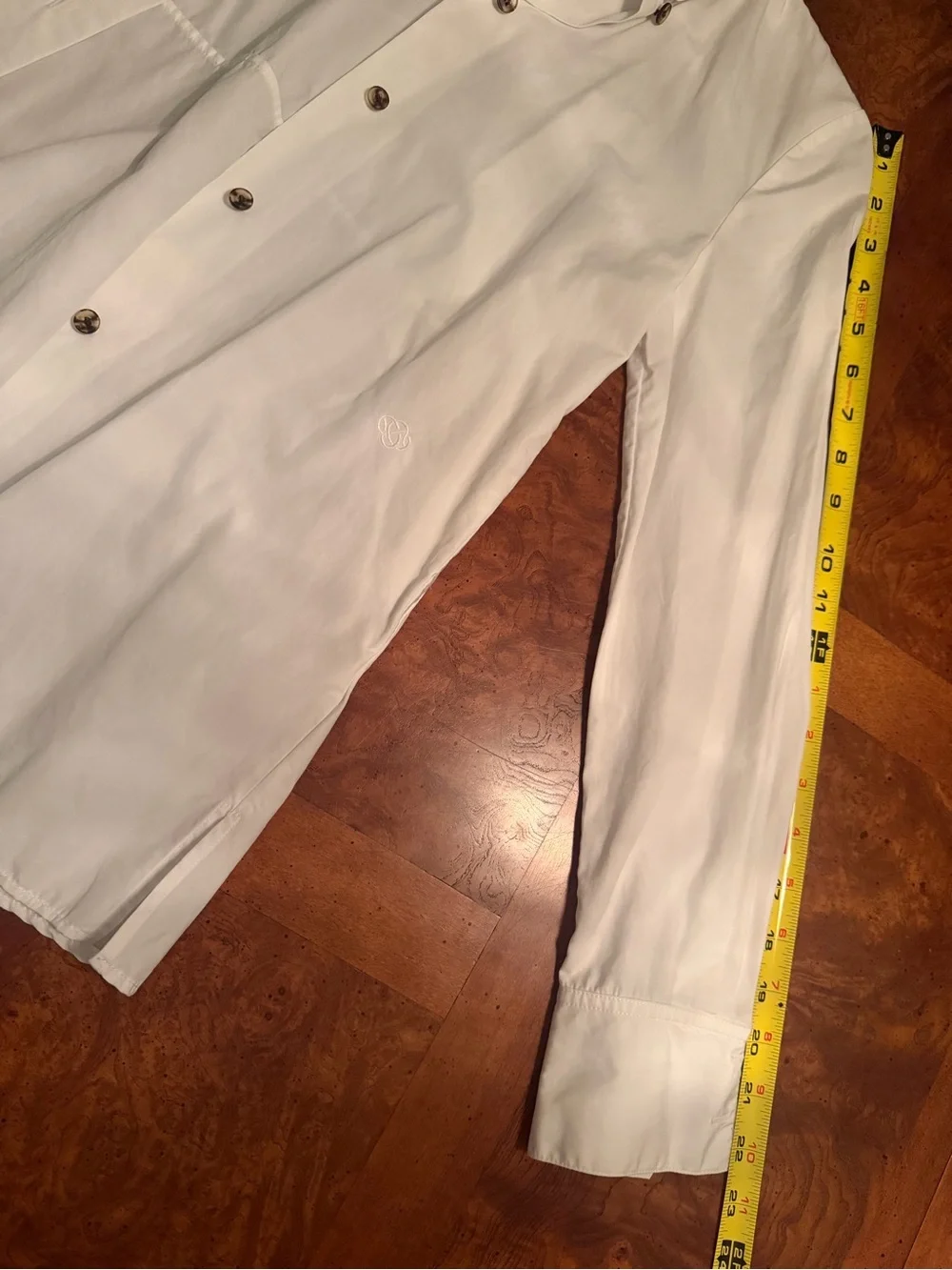 Lafayette 148 New York White button up shirt Size XXS 100% Cotton - Picture 10 of 10